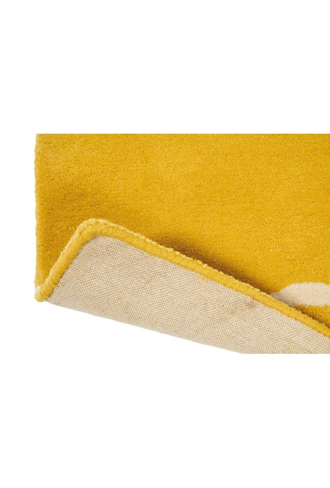 Scion Mr Fox Rug Mustard Pure Wool Designer Rug