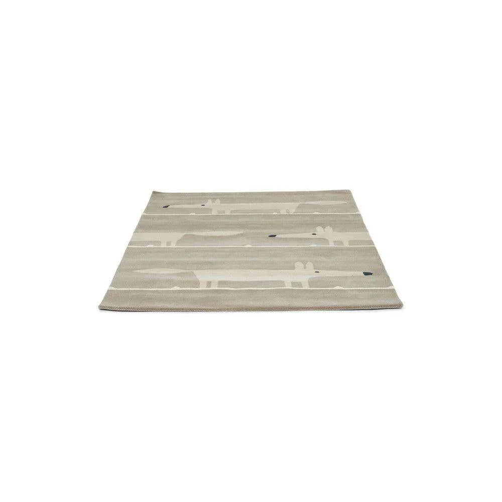 Scion Mr Fox Silver Pure Wool Designer Rug