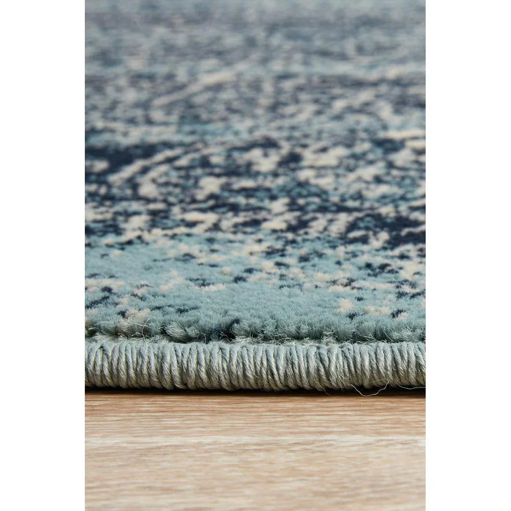 Oxford Mayfair Edge Denim Rug - ICONIC RUGS