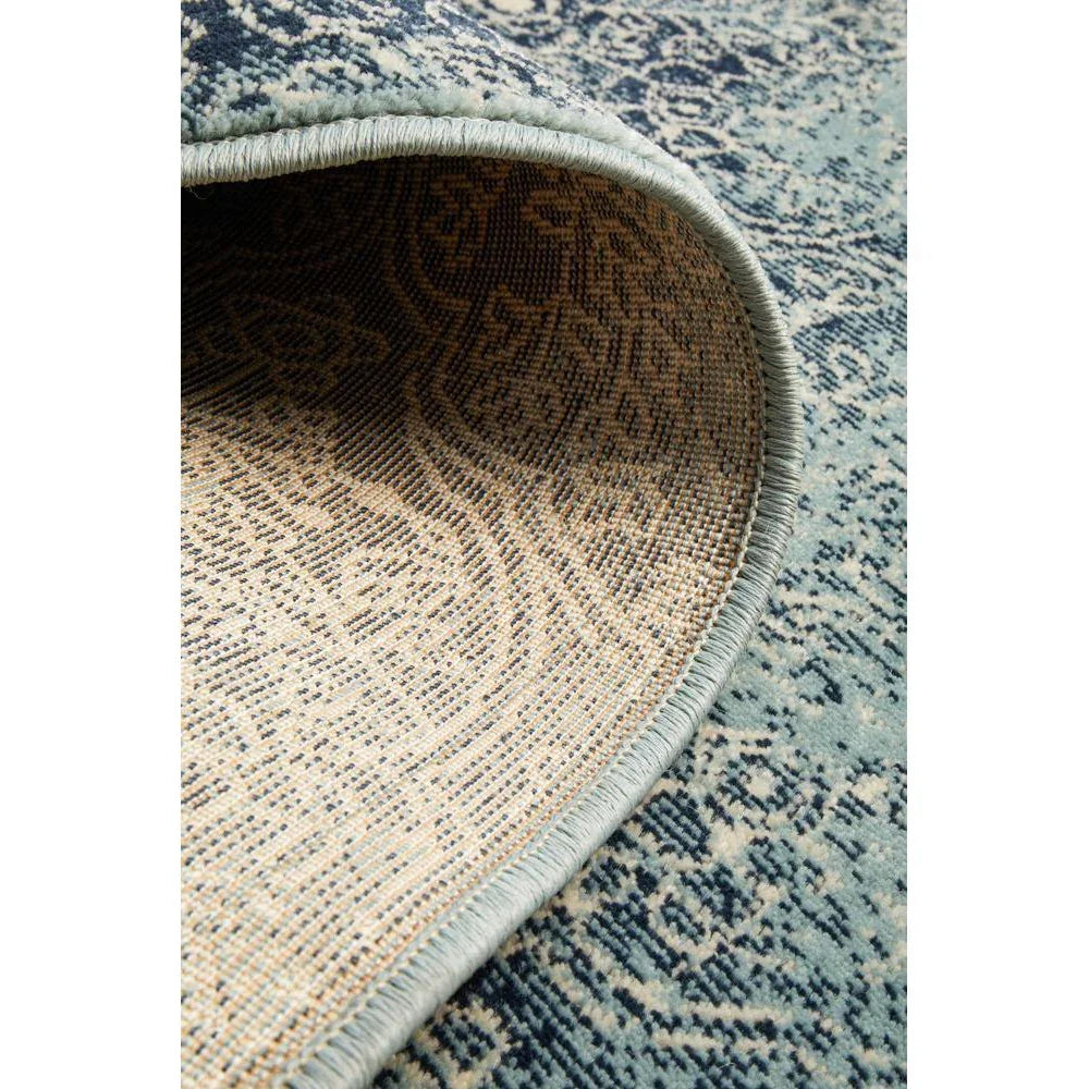 Oxford Mayfair Edge Denim Rug - ICONIC RUGS