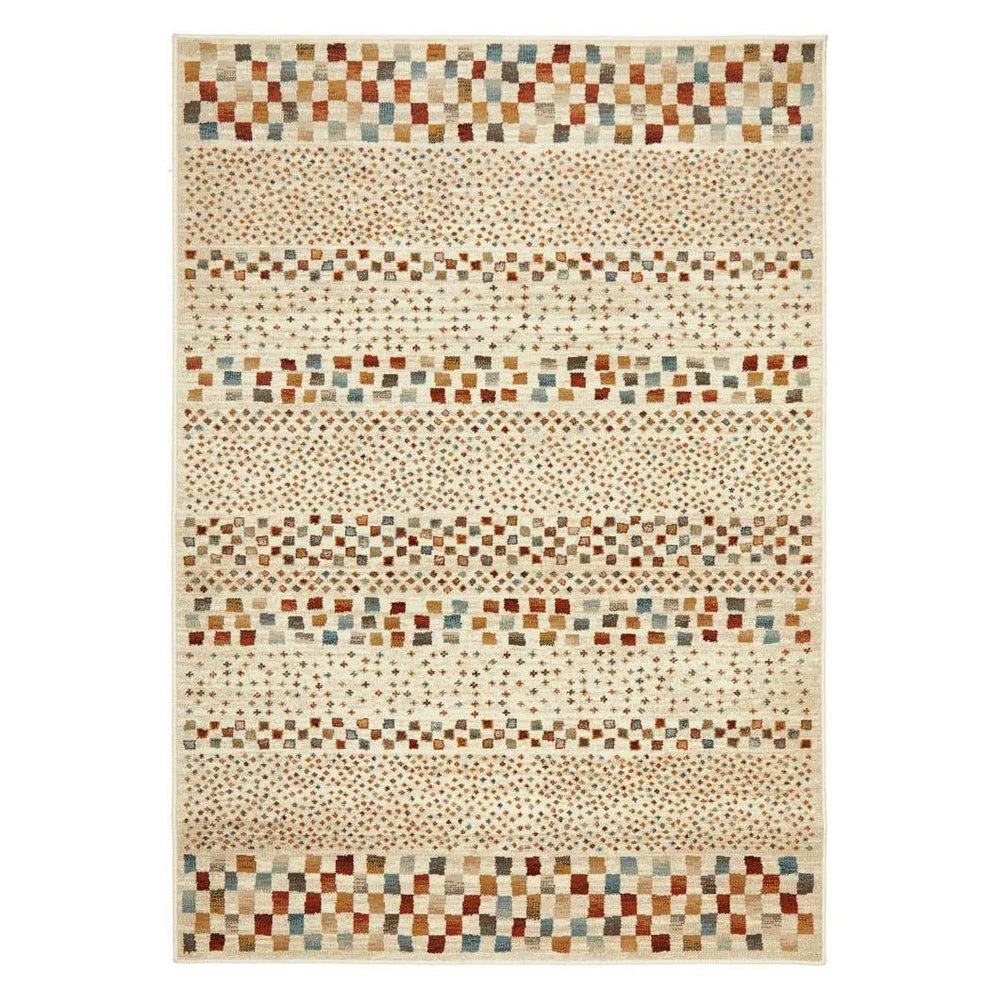 Oxford Mayfair Squares Bone Rug - ICONIC RUGS