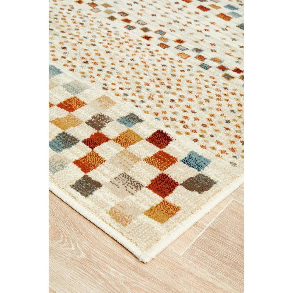 Oxford Mayfair Squares Bone Rug - ICONIC RUGS