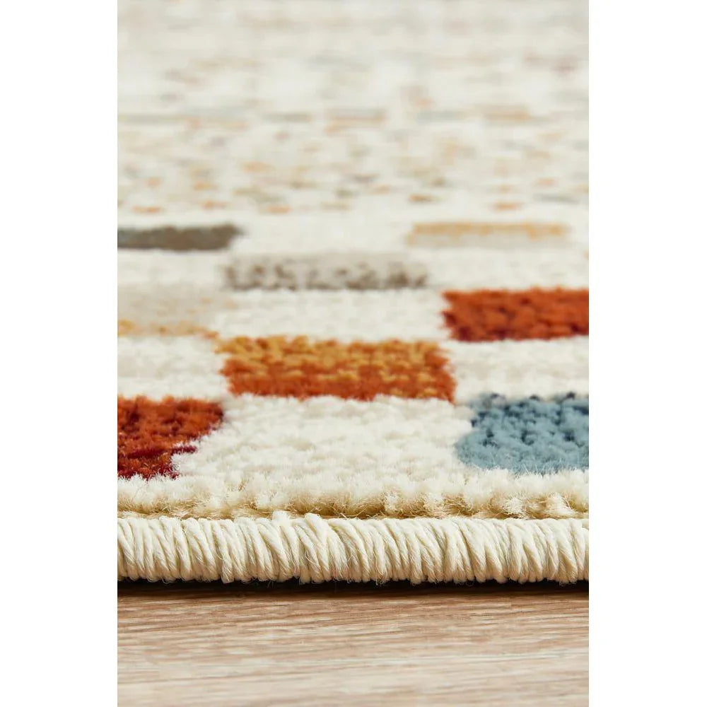Oxford Mayfair Squares Bone Rug - ICONIC RUGS