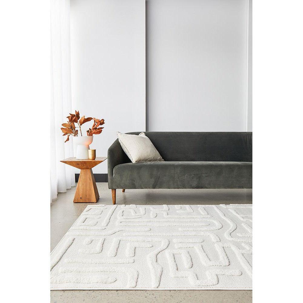Serenade Arlo Rug in White