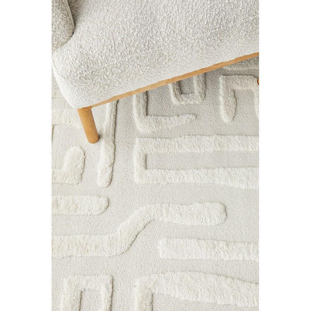 Serenade Arlo Rug in White