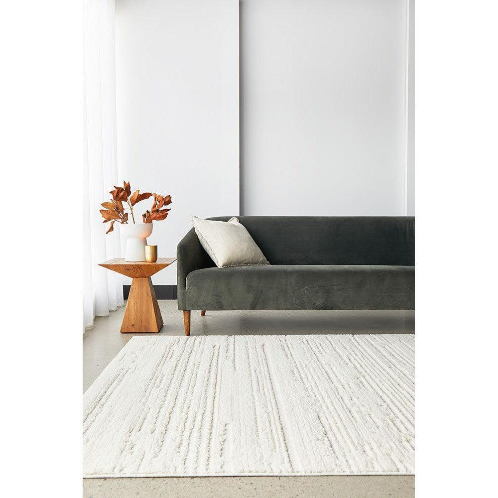 Serenade Ezra Rug in White