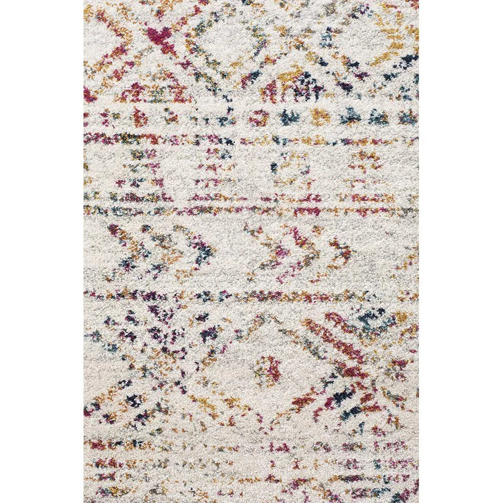 Oasis Ismail Multi Grey Rustic Round Rug
