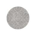Oasis Kenza Contemporary Silver Round Rug