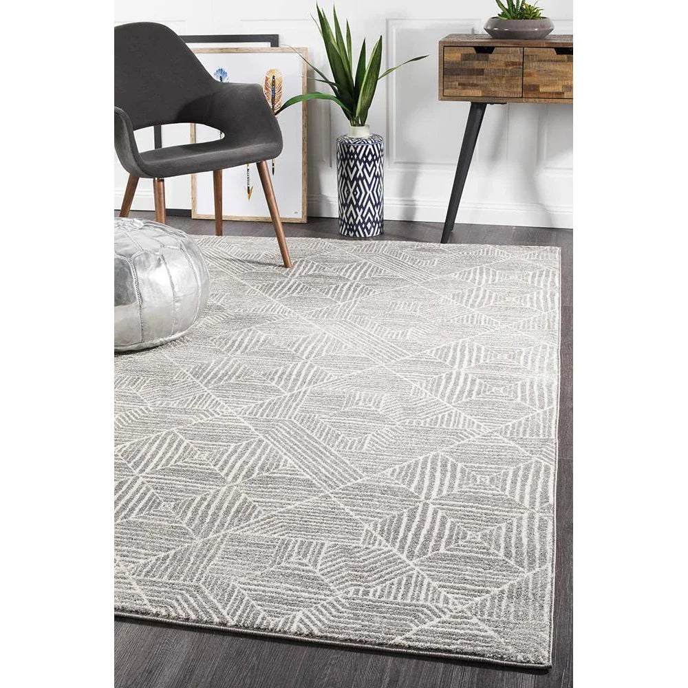 Oasis Kenza Contemporary Silver Rug