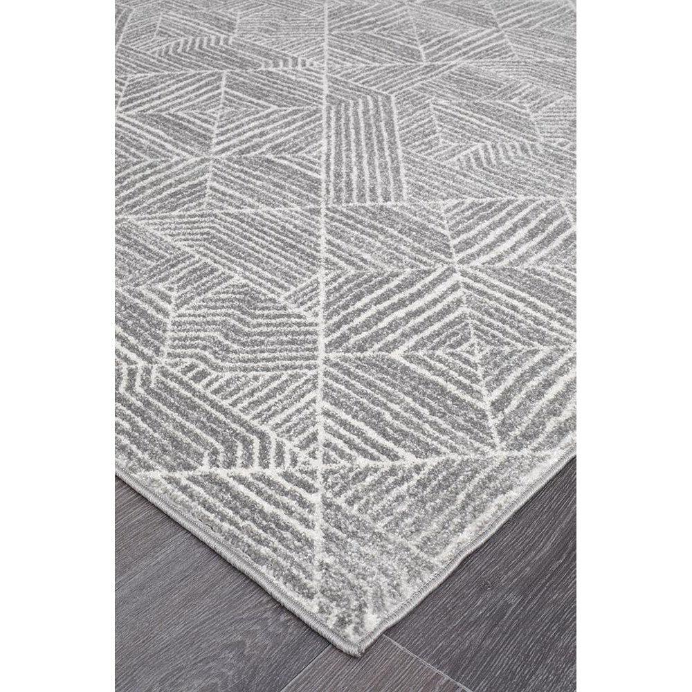 Oasis Kenza Contemporary Silver Runner Rug