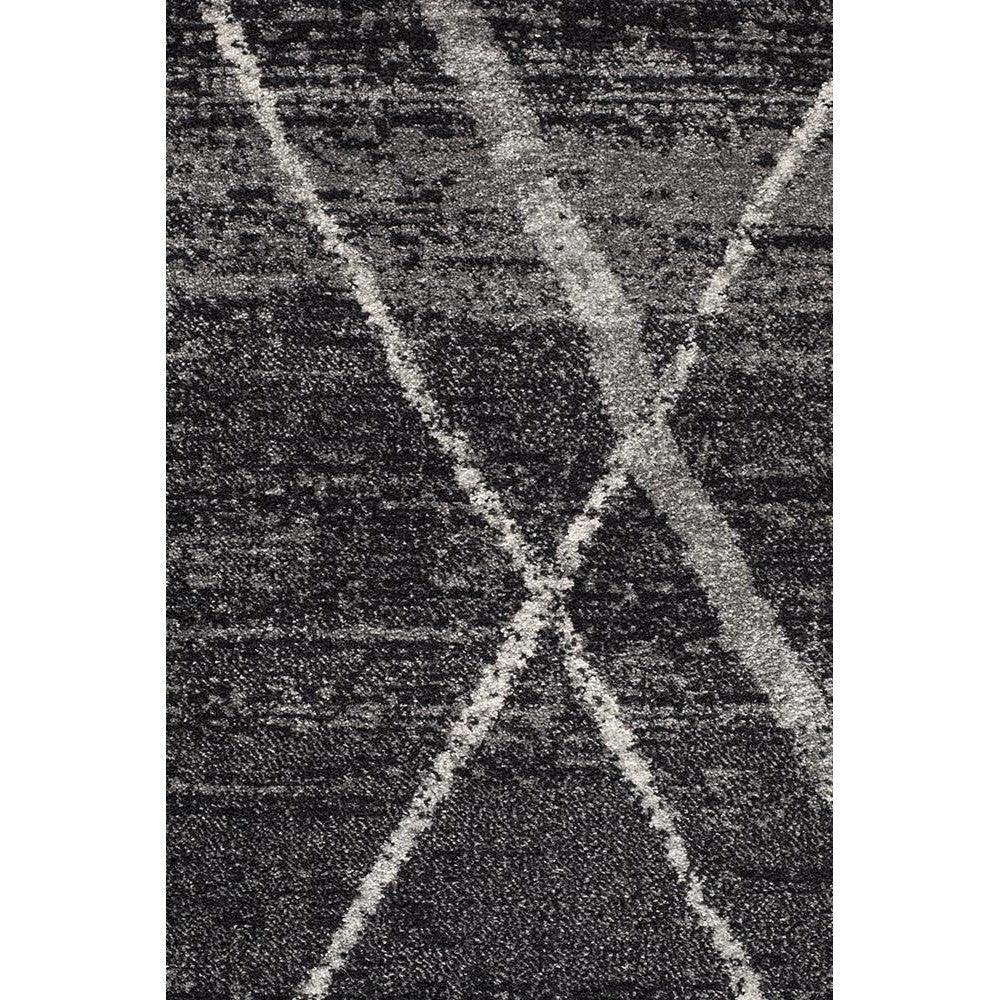 Oasis Noah Charcoal Contemporary Round Rug