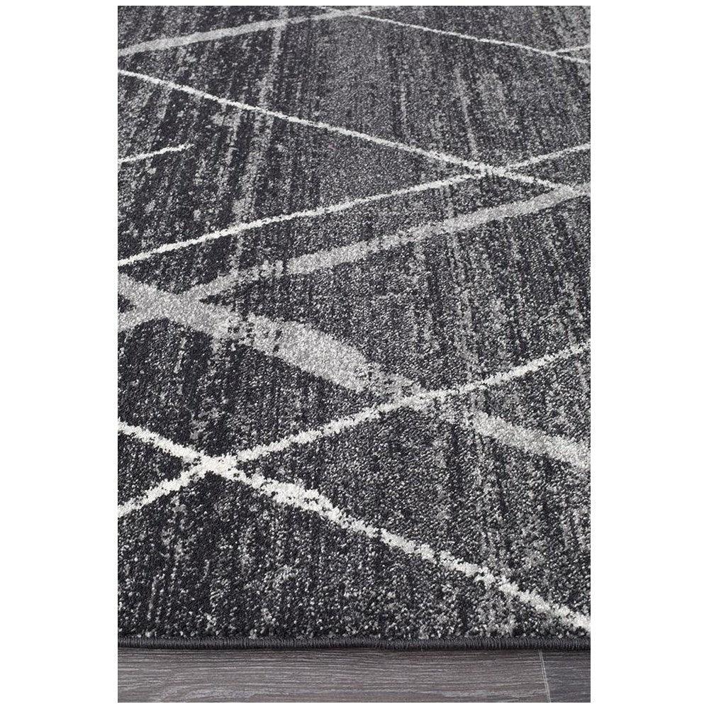 Oasis Noah Charcoal Contemporary Rug