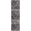 Oasis Noah Charcoal Contemporary Runner Rug
