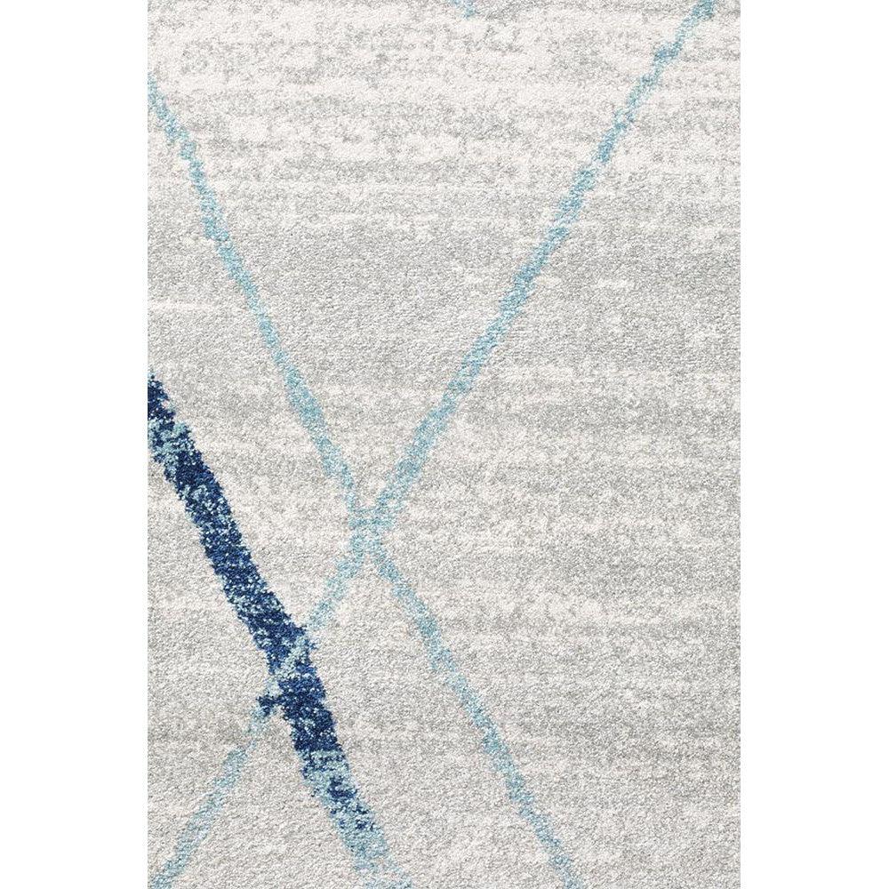 Oasis Noah White Blue Contemporary Rug