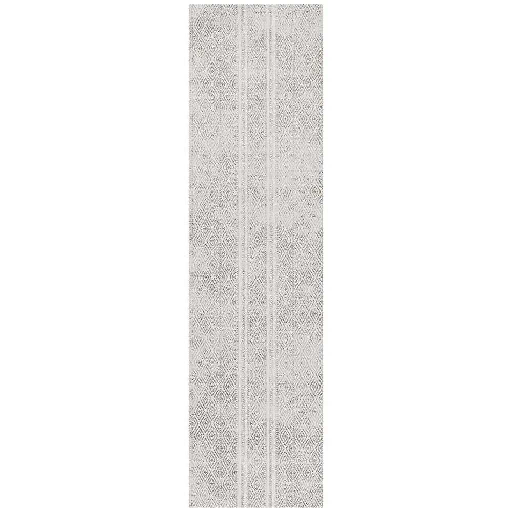 Oasis Salma White And Grey Tribal Rug