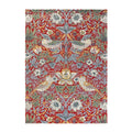 Strawberry Thief Crimson Pure Wool Designer Rug