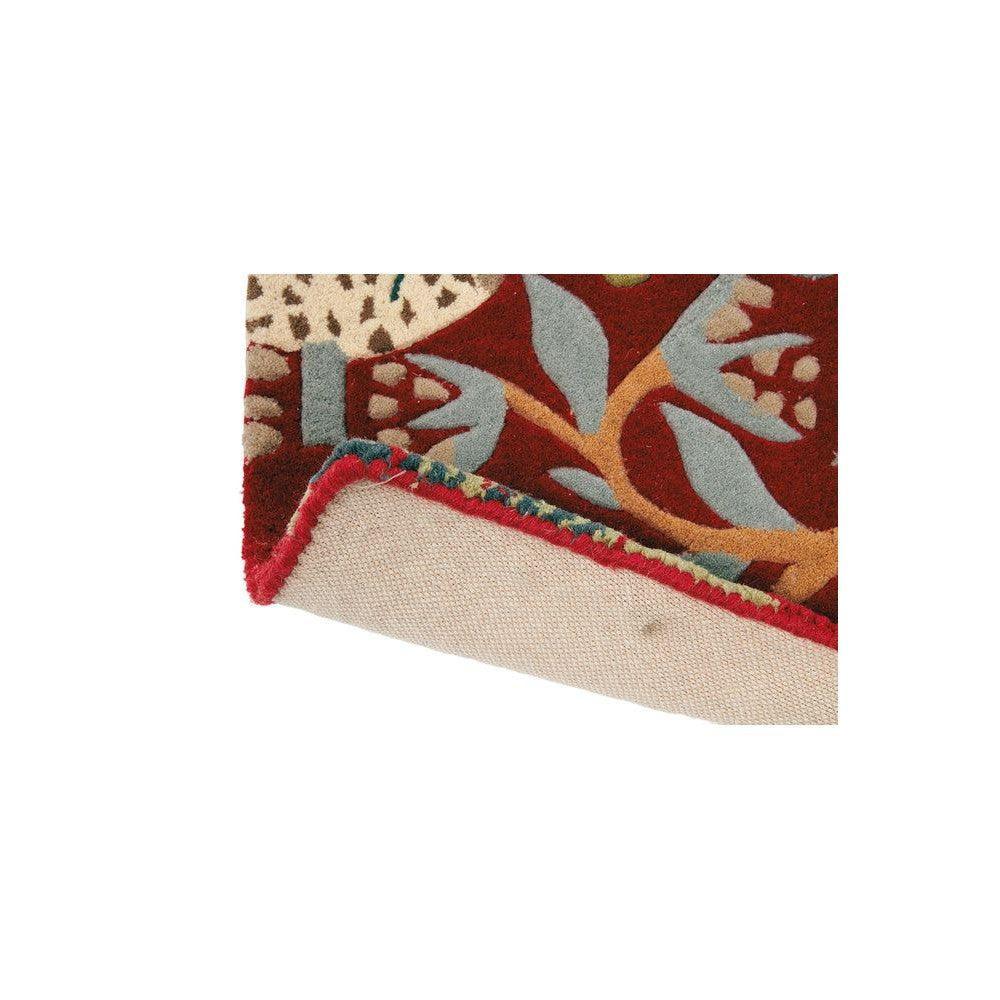 Strawberry Thief Crimson Pure Wool Designer Rug