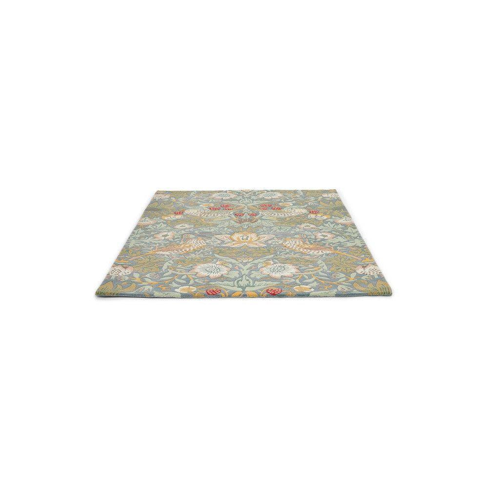 Strawberry Thief Slate Pure Wool Designer Rug
