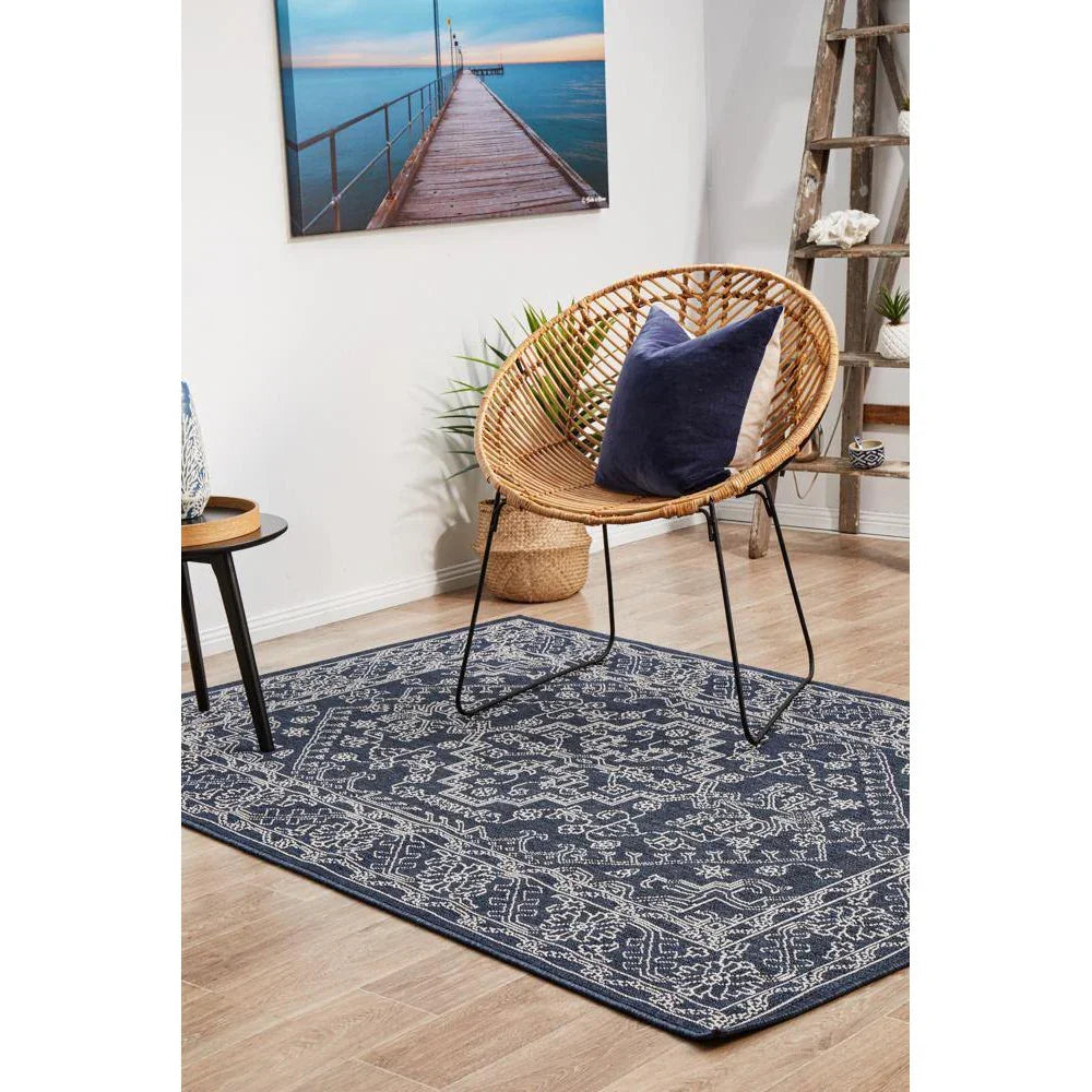 Seaside 5555 Navy Rug - ICONIC RUGS