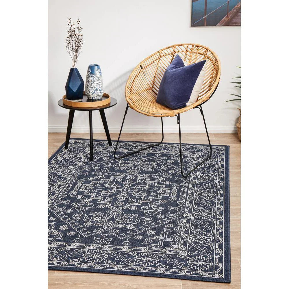 Seaside 5555 Navy Rug - ICONIC RUGS
