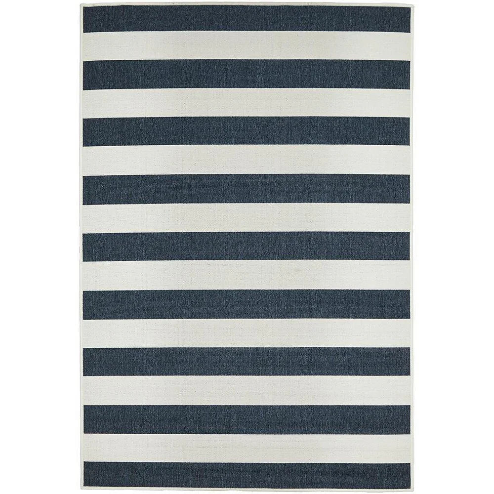 Seaside 4444 Navy White Rug - ICONIC RUGS