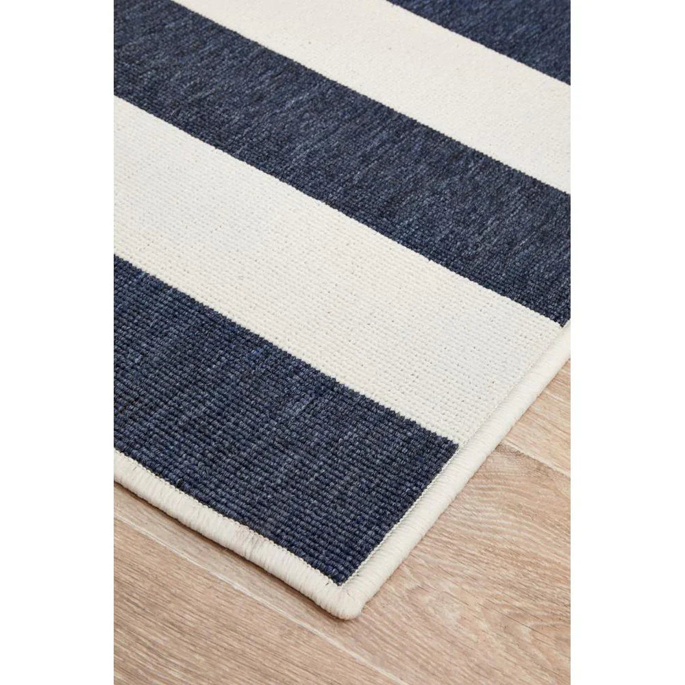 Seaside 4444 Navy White Rug - ICONIC RUGS