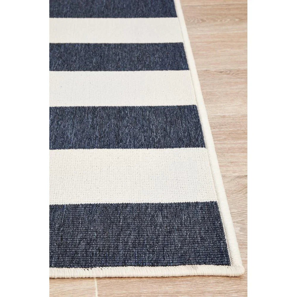Seaside 4444 Navy White Rug - ICONIC RUGS