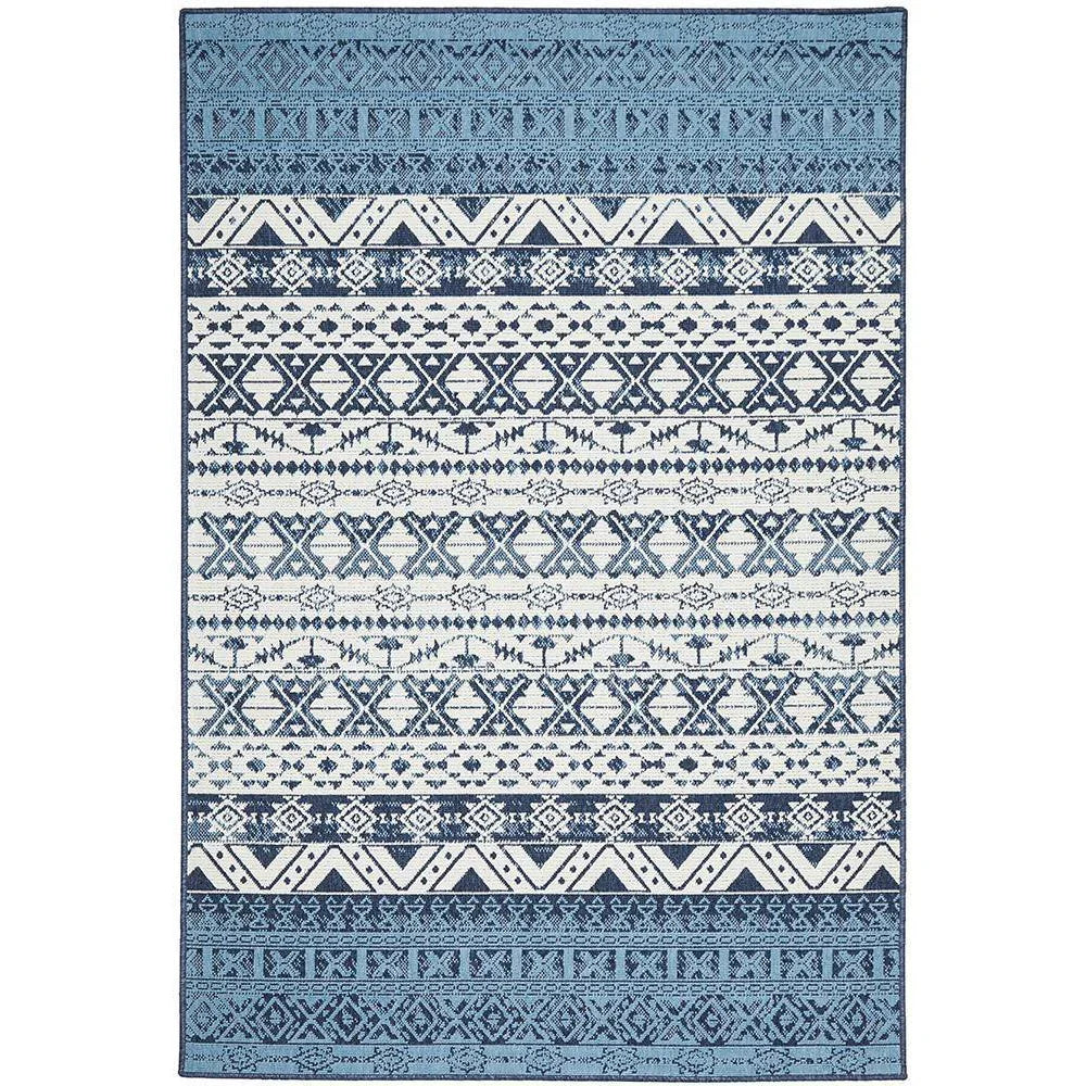 Seaside 3333 White Blue Rug - ICONIC RUGS