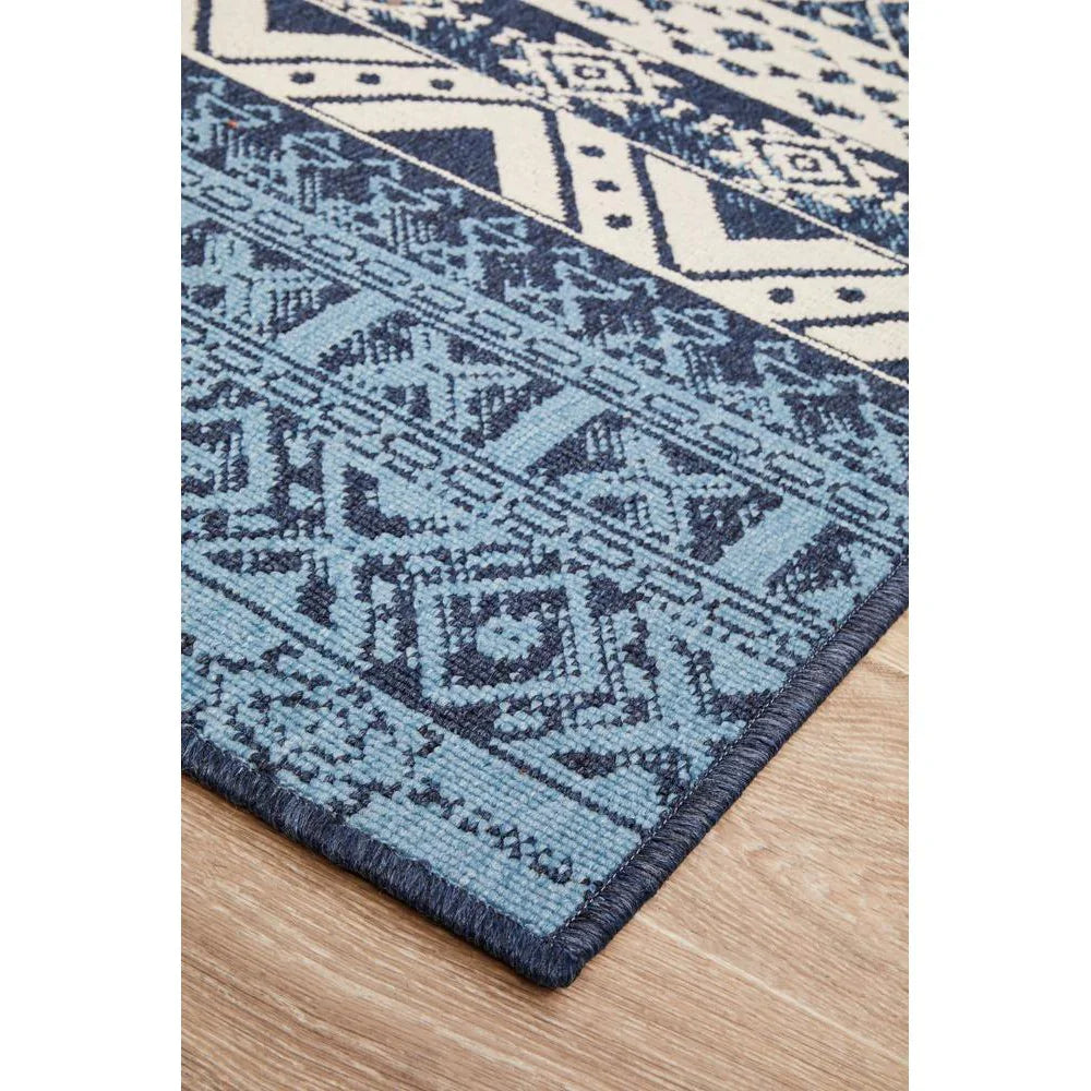 Seaside 3333 White Blue Rug - ICONIC RUGS