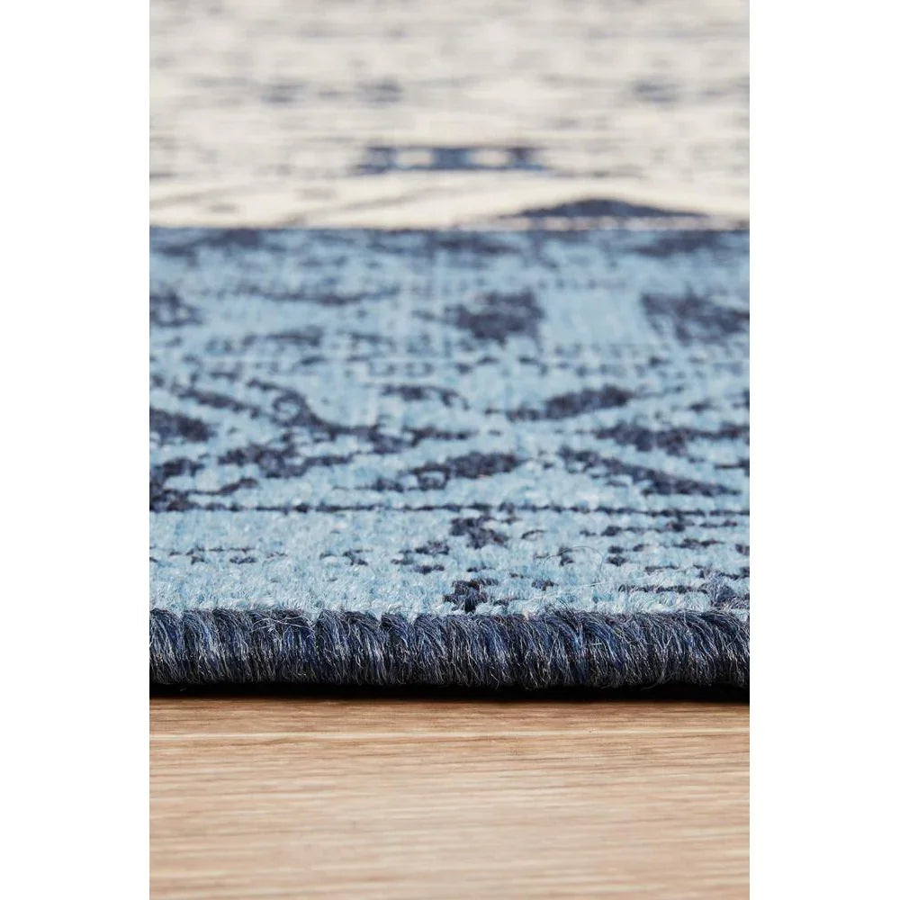 Seaside 3333 White Blue Rug - ICONIC RUGS
