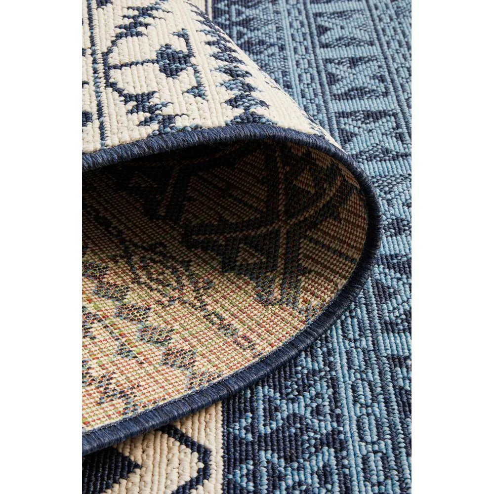 Seaside 3333 White Blue Rug - ICONIC RUGS