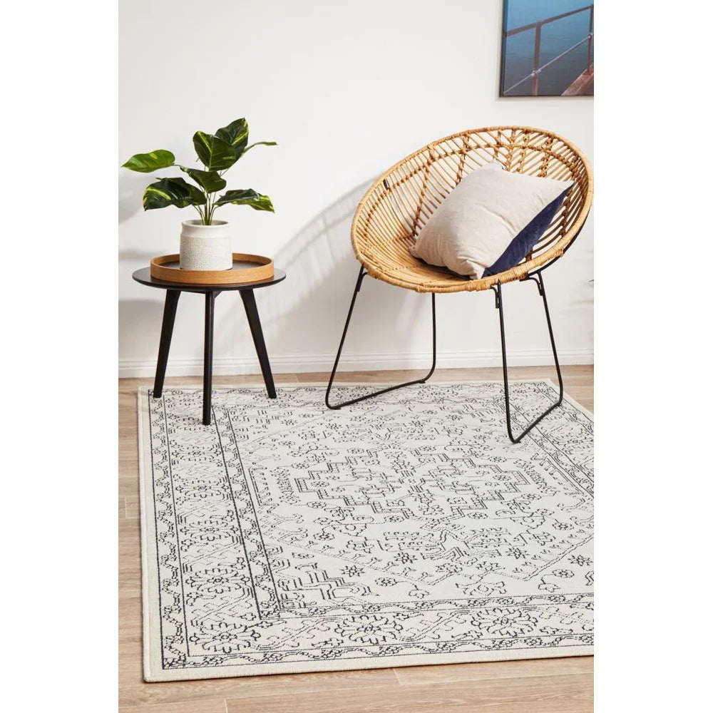 Seaside 5555 White Rug - ICONIC RUGS