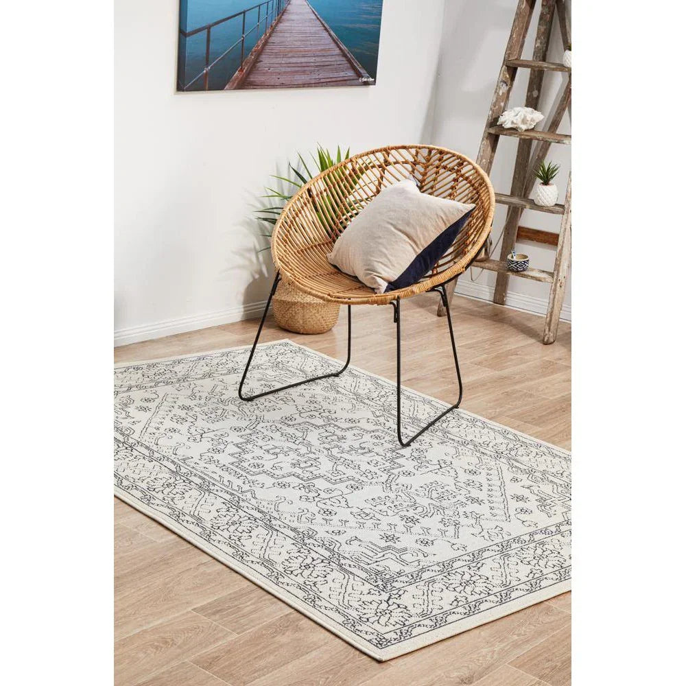 Seaside 5555 White Rug - ICONIC RUGS