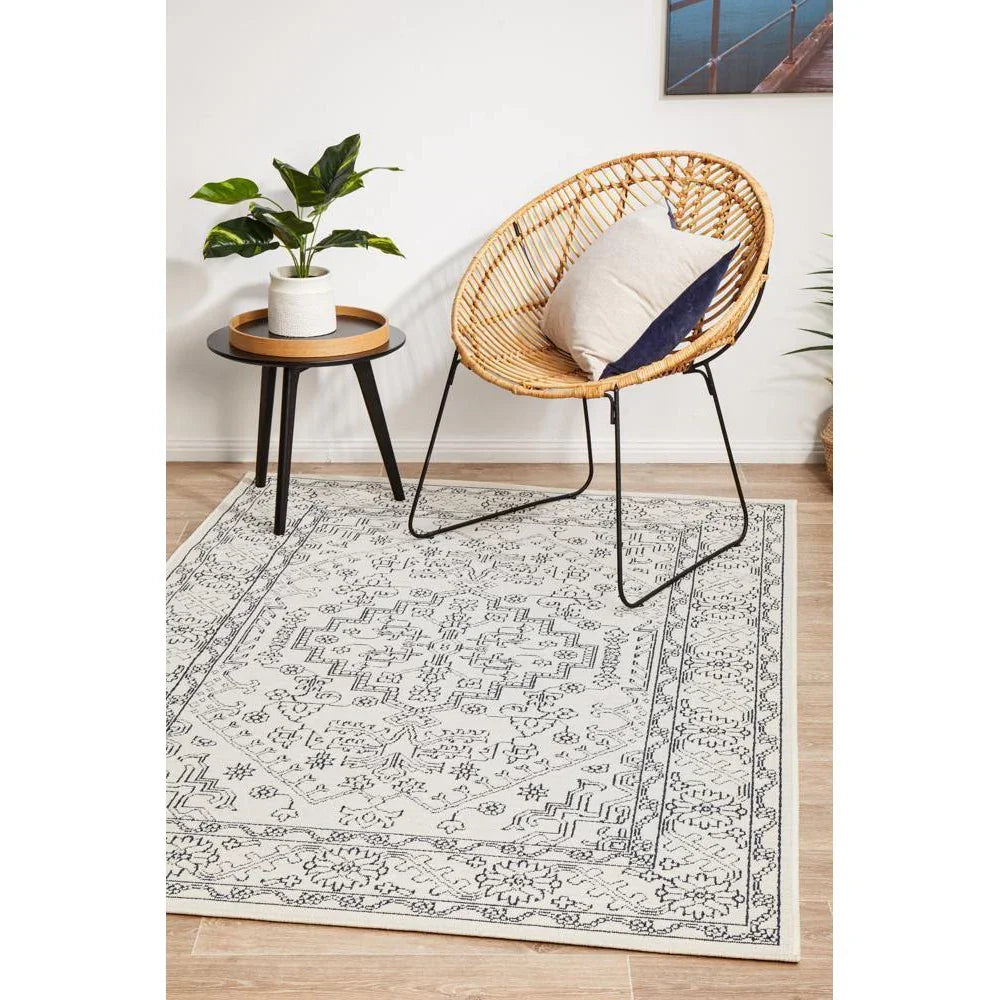 Seaside 5555 White Rug - ICONIC RUGS