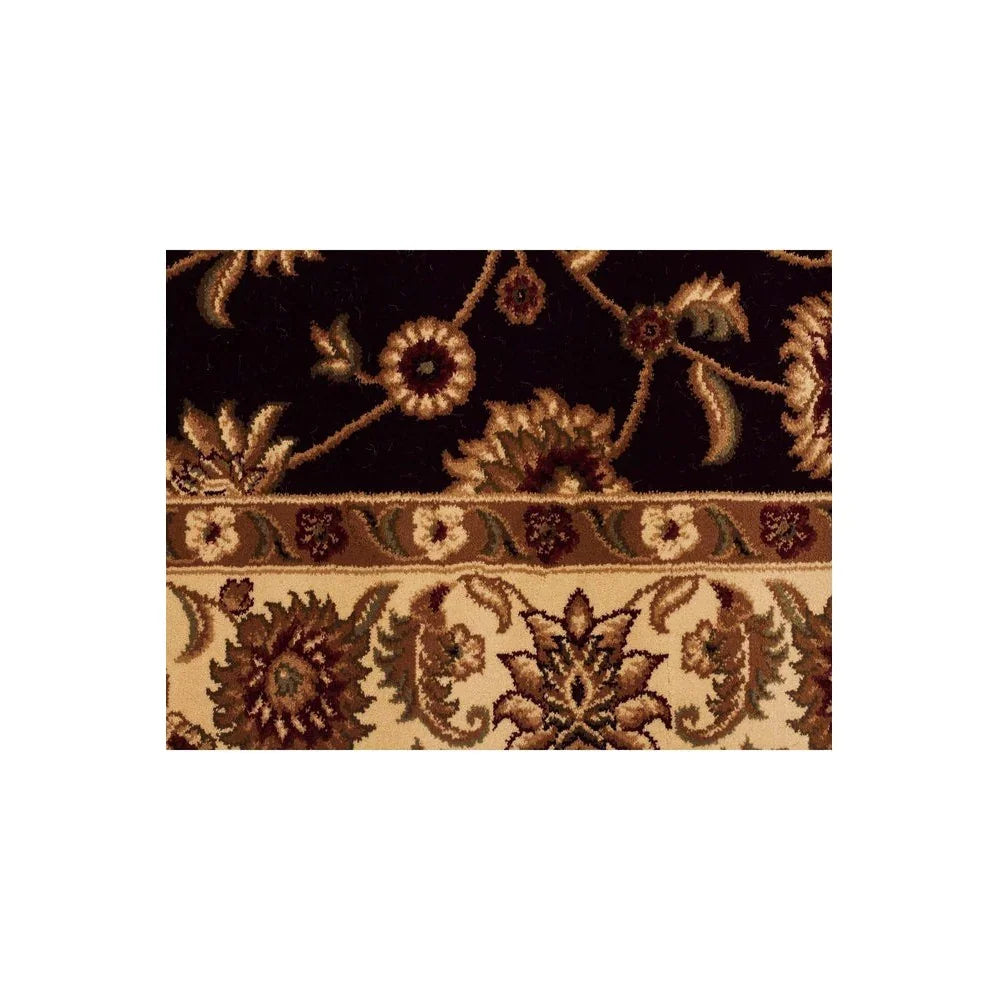 Sydney Classic Runner Black With Ivory Border Runner Rug