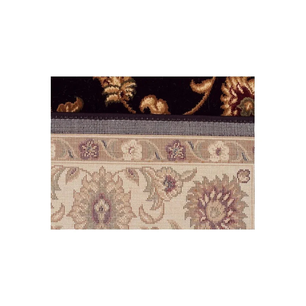 Sydney Classic Runner Black With Ivory Border Runner Rug