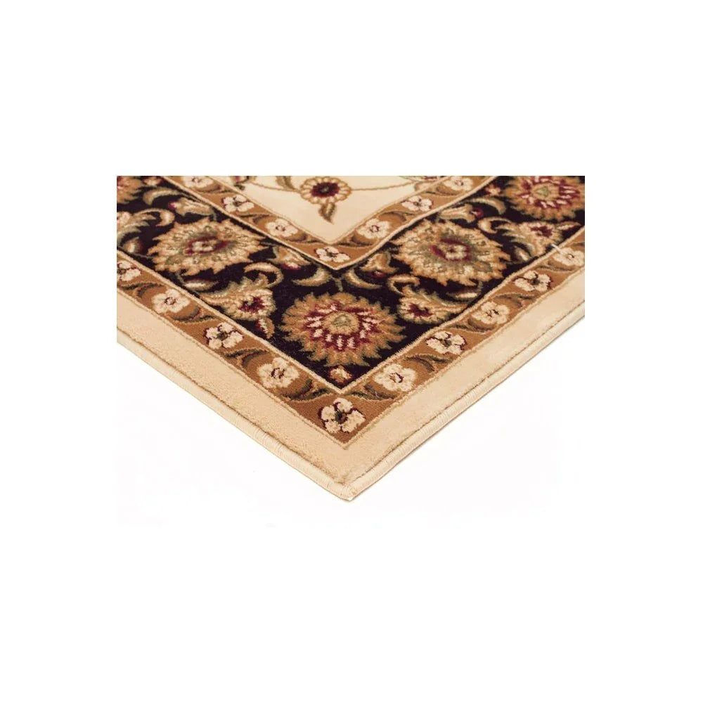 Sydney Classic Runner Ivory With Black Border Runner Rug