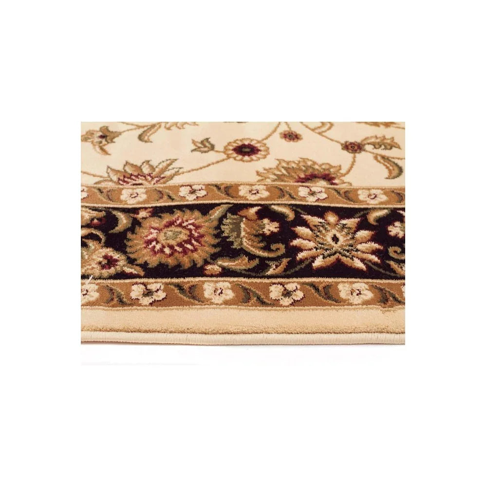 Sydney Classic Runner Ivory With Black Border Runner Rug
