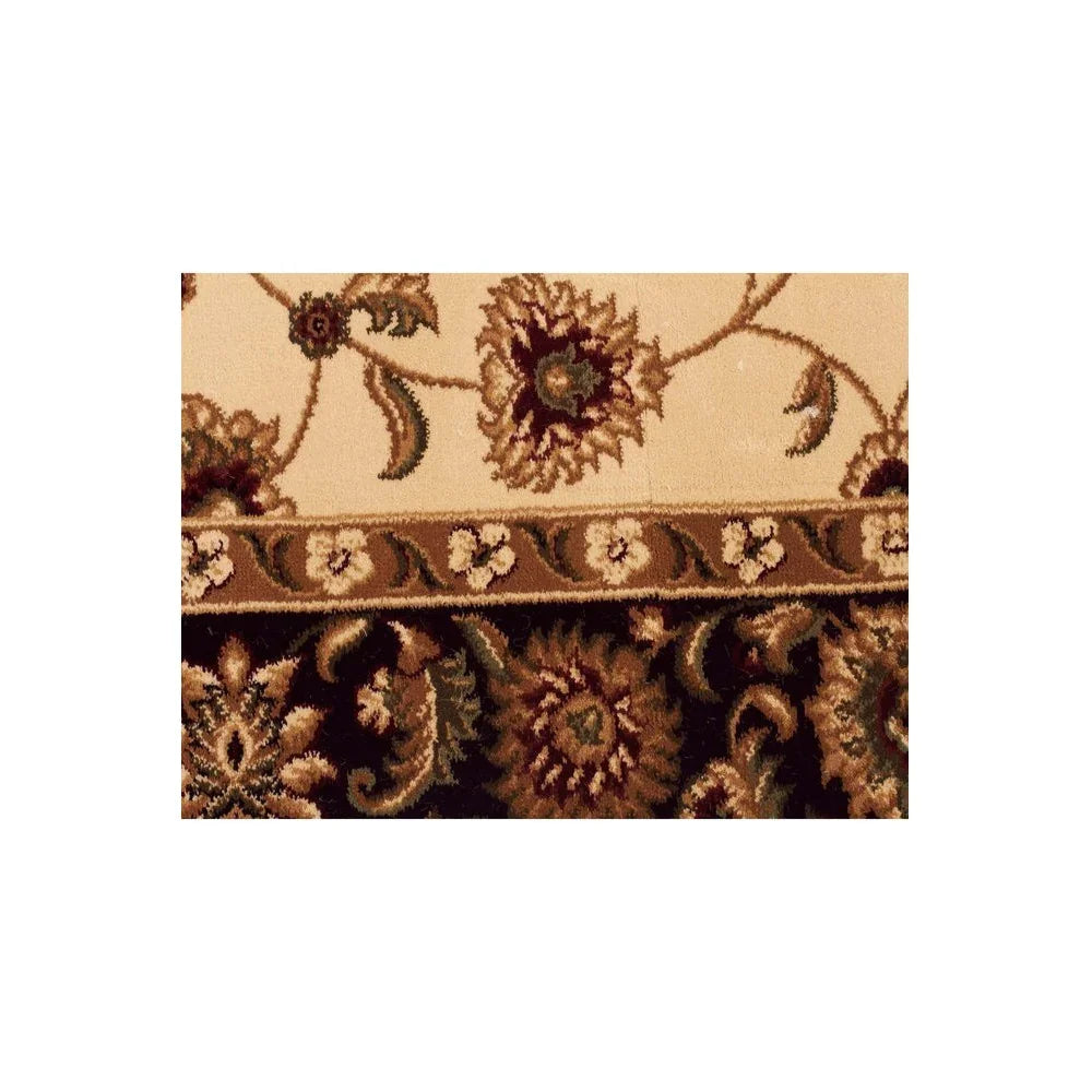 Sydney Classic Runner Ivory With Black Border Runner Rug
