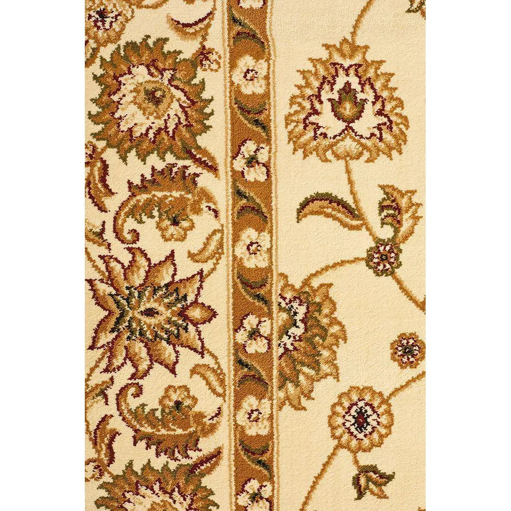 Sydney Collection Classic Rug Ivory With Ivory Border
