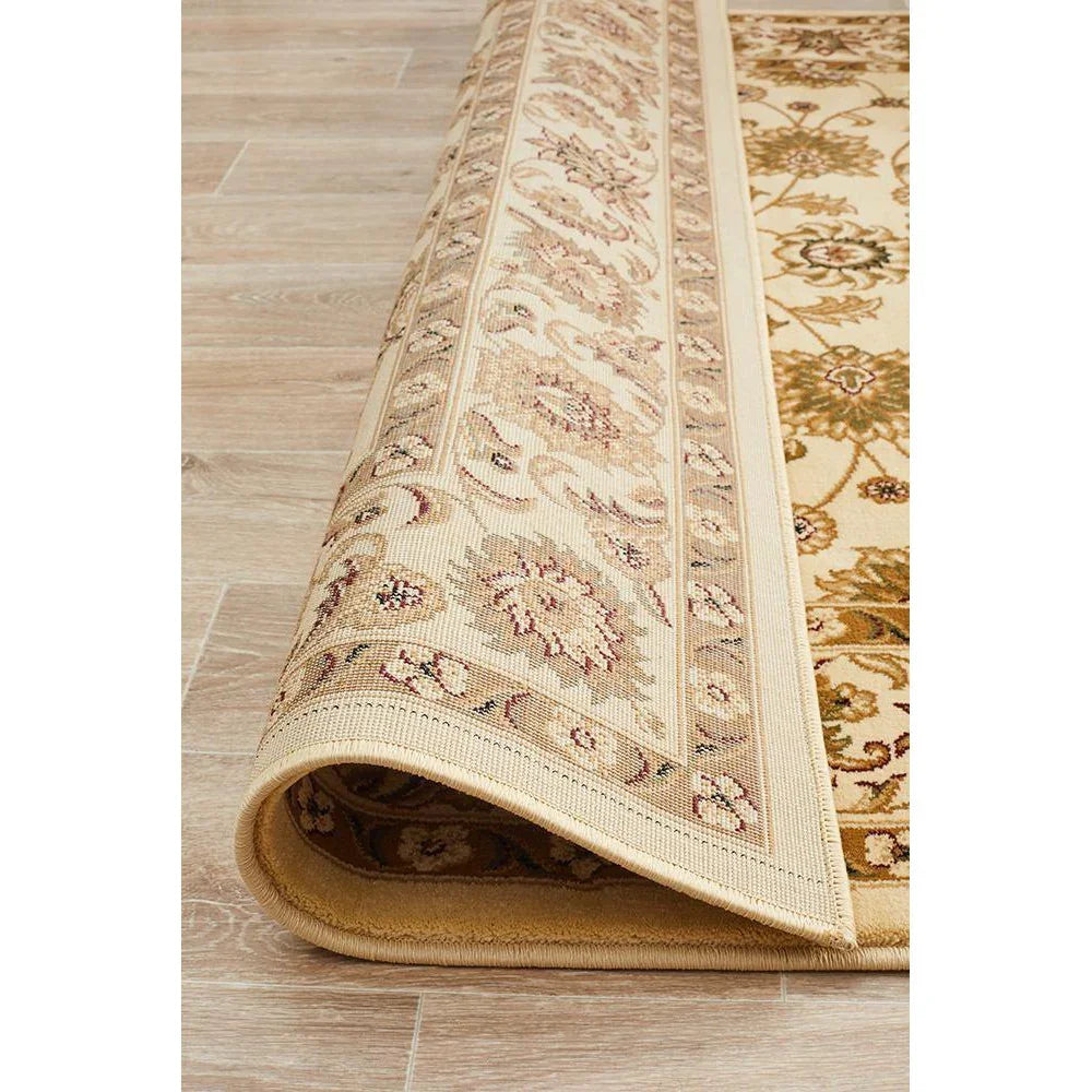 Sydney Collection Classic Rug Ivory With Ivory Border