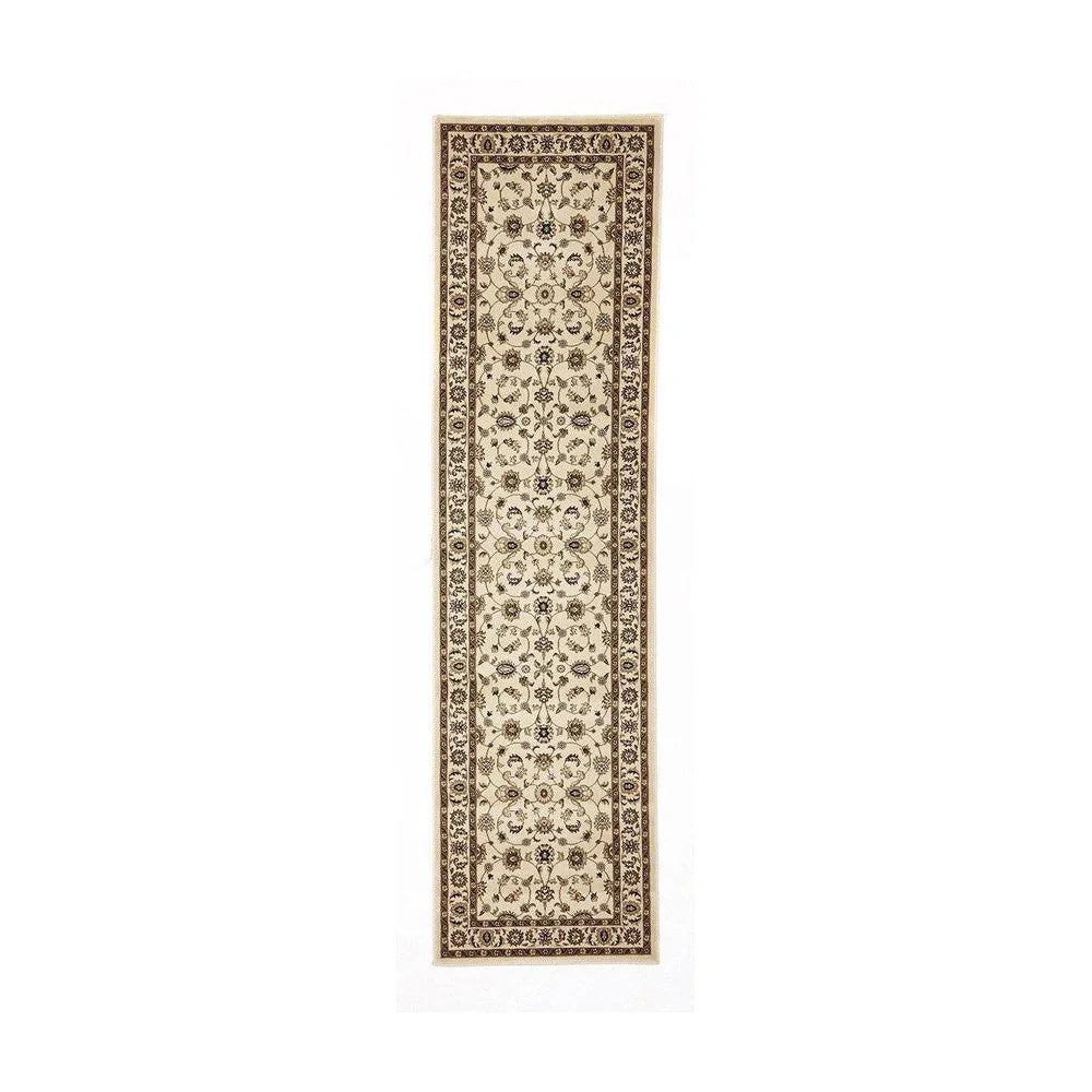 Sydney Collection Classic Rug Ivory With Ivory Border