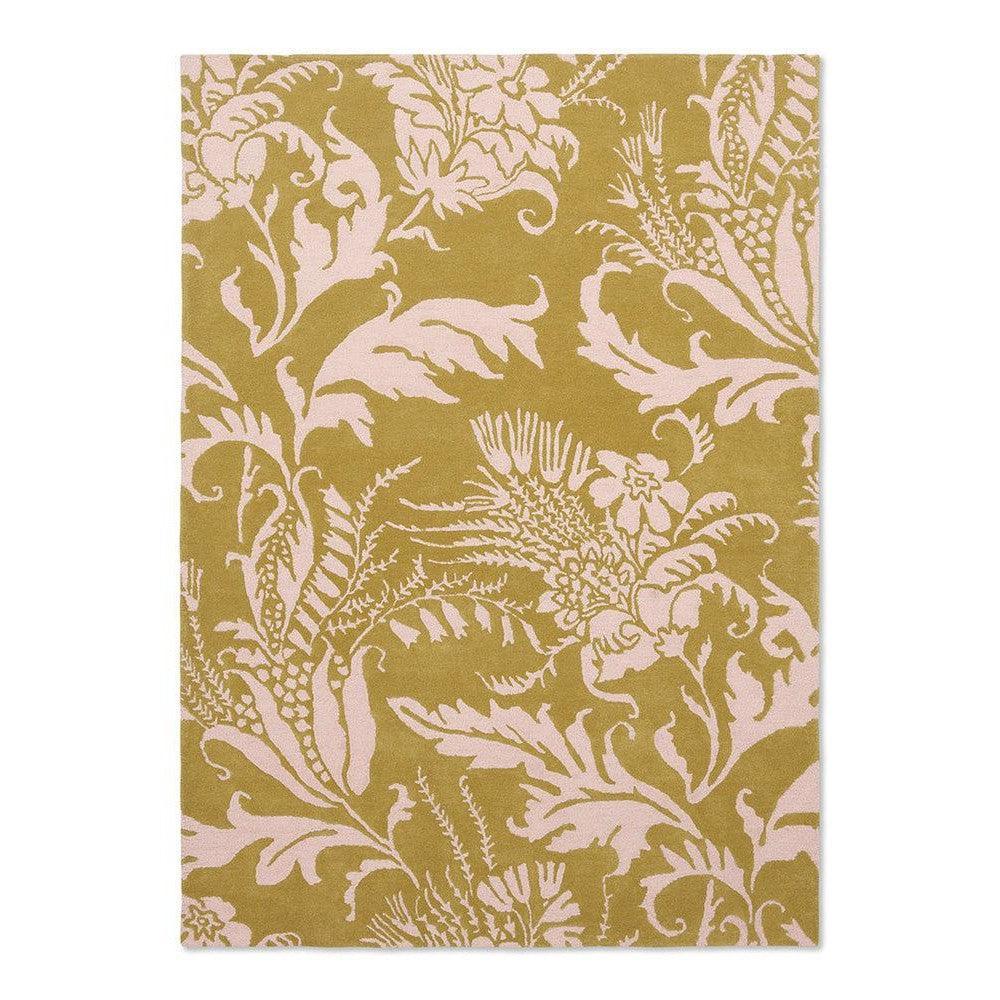 Ted Baker Baroque Yellow Pure Wool Designer Rug