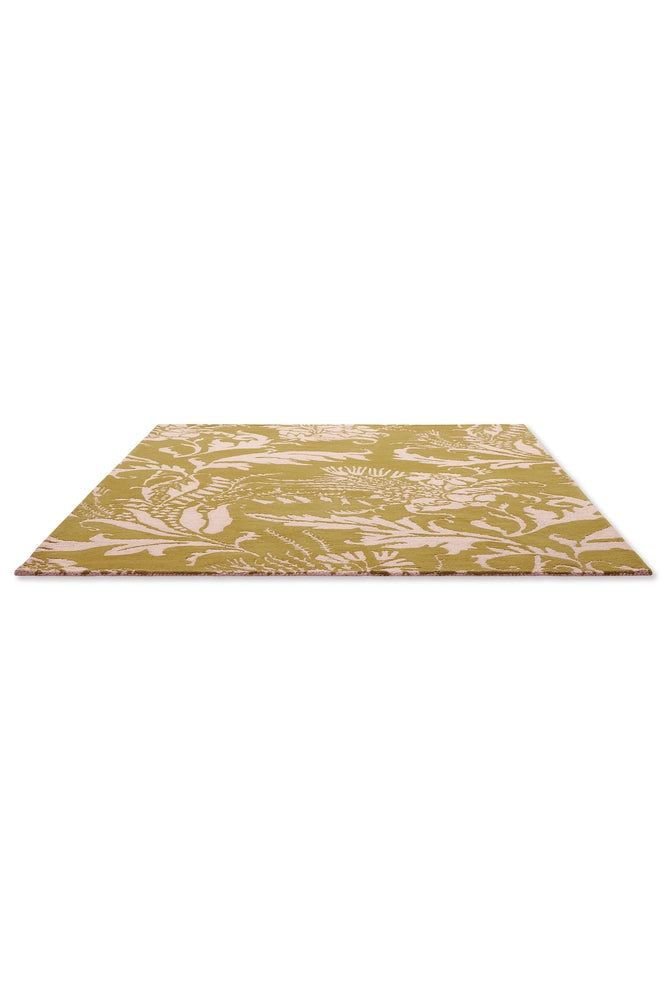 Ted Baker Baroque Yellow Pure Wool Designer Rug