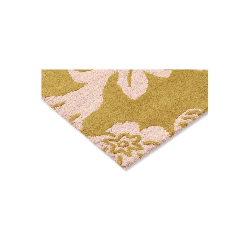 Ted Baker Baroque Yellow Pure Wool Designer Rug
