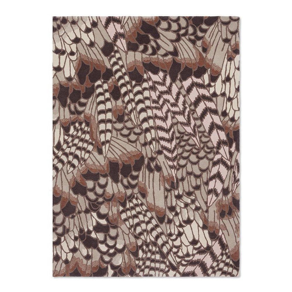 Ted Baker Feathers Natural Pure Wool Designer Rug