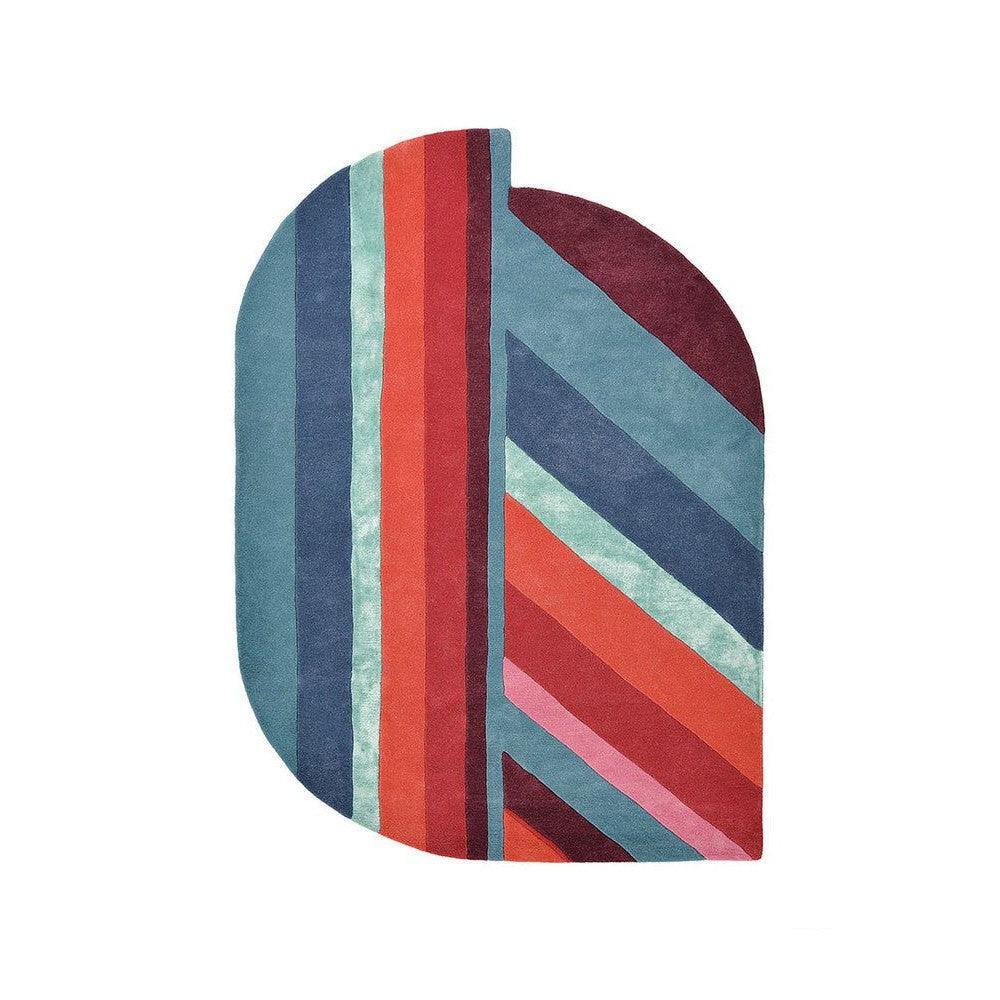 Ted Baker Jardin Blue Oval Pure Wool Designer Rug