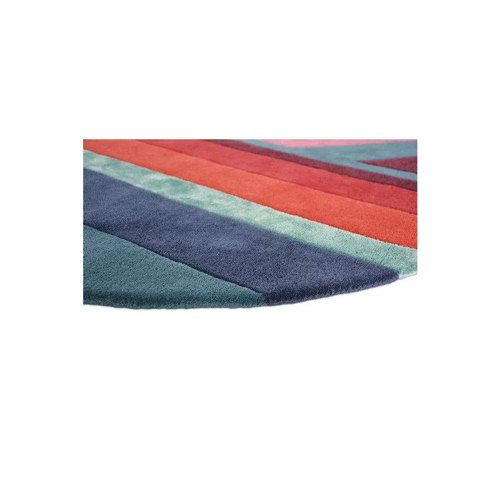 Ted Baker Jardin Blue Oval Pure Wool Designer Rug