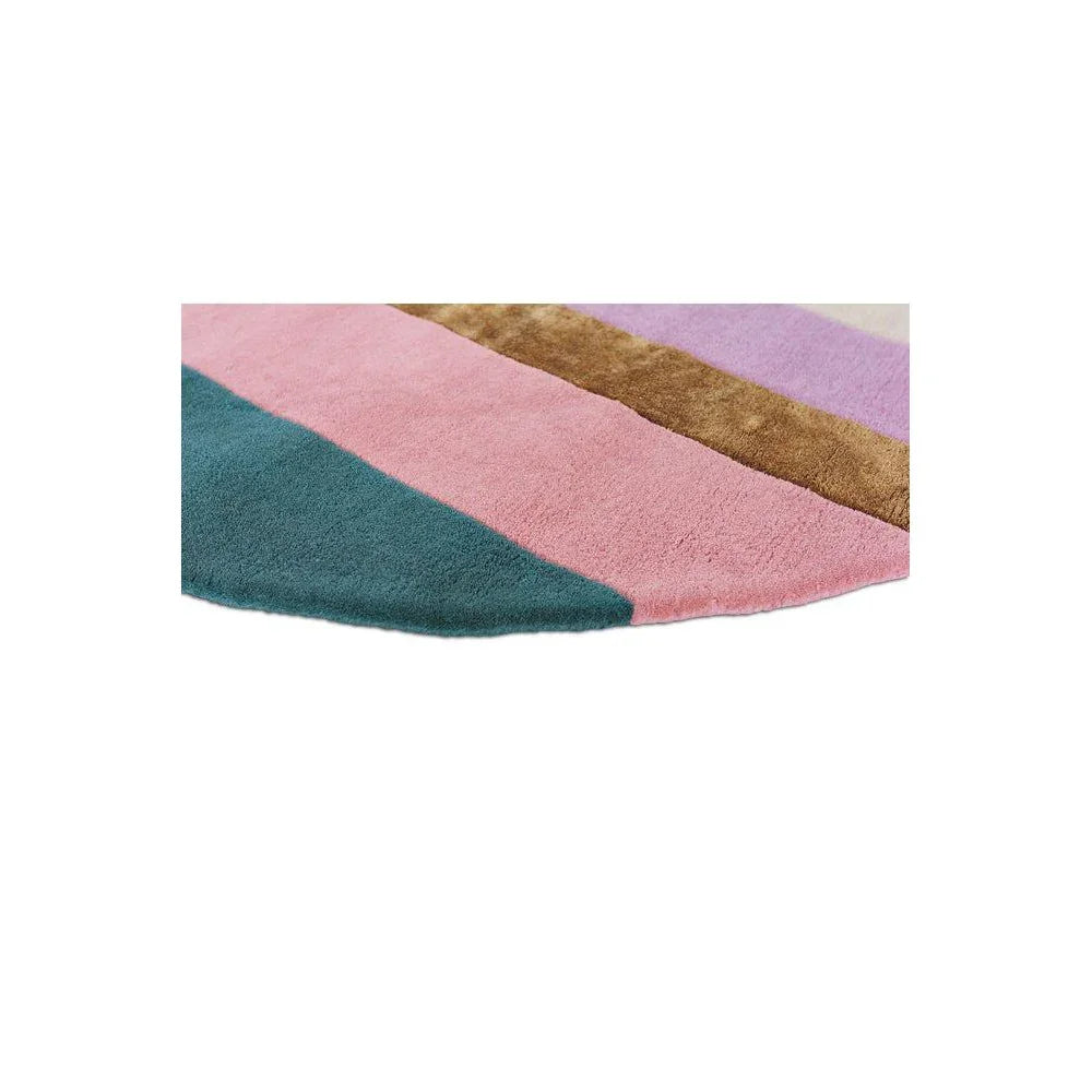 Ted Baker Jardin Pink Oval Wool Designer Rug