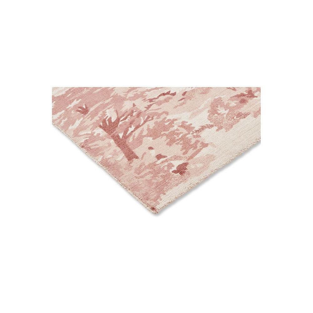 Ted Baker Landscape Toile Light Pink Pure Wool Designer Rug